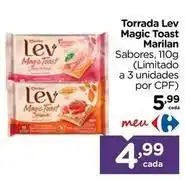 Carrefour Lev - torrada toast marilan oferta