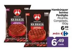 Carrefour Perdigão - hambúrguer bovino oferta