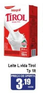 Higa's Supermercado Leite L.Vida Tirol Tp 1L oferta