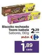 Carrefour Isabela - biscoito recheado oferta