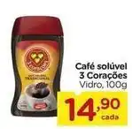 Carrefour 3 corações - café solúvel oferta