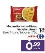 Carrefour Isabela - macarrão instantâneo oferta