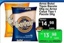 Max Atacadista Butuí - arroz tipos bacote 5kg ou arroz caiua tipo 1 oferta
