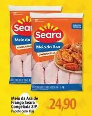 Atacadão Seara - meio da asa de frango congelada oferta