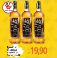 Atacadão Rs - aperitivo blend black malt whisky garrafa com oferta