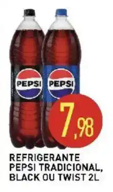 Refrigerante pepsi tradicional, black ou twist 2l