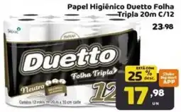Bigmart Papel Higiênico Duetto Folha Tripla oferta