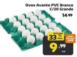 Bigmart Ovos Avante PVC Branco oferta