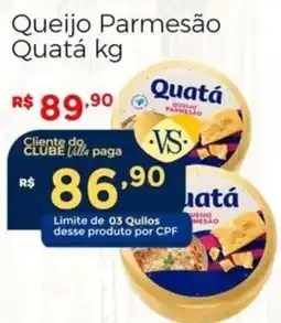 Villarreal Supermercados Queijo Parmesão Quatá oferta