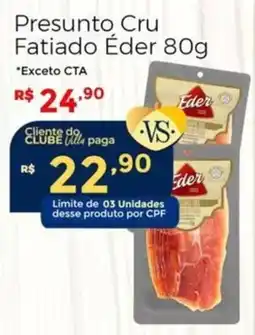 Villarreal Supermercados Presunto Cru Fatiado Éder oferta