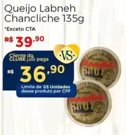 Villarreal Supermercados Queijo Labneh Chancliche oferta