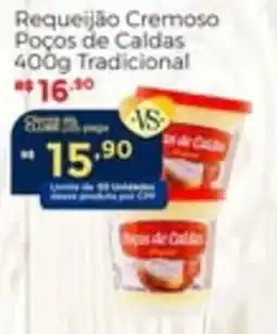Villarreal Supermercados Requeijão Cremoso Poços de Caldas Tradicional oferta
