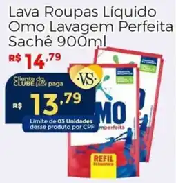 Villarreal Supermercados Lava Roupas Líquido Omo Lavagem Perfeita oferta