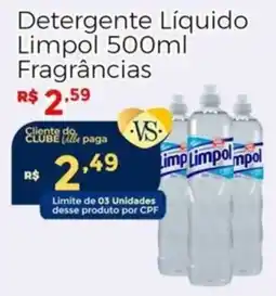 Villarreal Supermercados Detergente Líquido Limpol Fragrâncias oferta