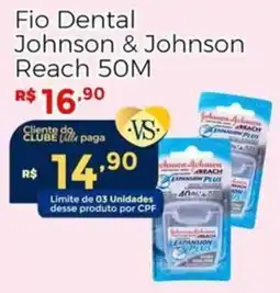Villarreal Supermercados Fio Dental Johnson & Johnson Reach 50M oferta