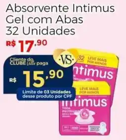 Villarreal Supermercados Absorvente intimus gel com abas oferta
