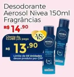 Villarreal Supermercados Desodorante Aerosol Nivea 150ml Fragrâncias oferta