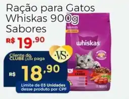 Villarreal Supermercados Ração para Gatos Whiskas S sabores oferta