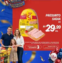 Supermercado LS Guarato Presunto sadia oferta