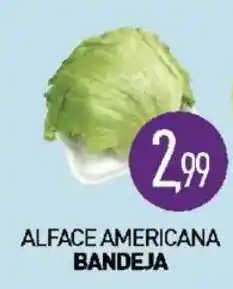 Calvo Atacadista Alface americana bandeja oferta