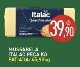 Calvo Atacadista Mussarela italac peça kg oferta