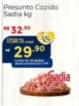 Villarreal Supermercados Presunto cozido sadia kg oferta
