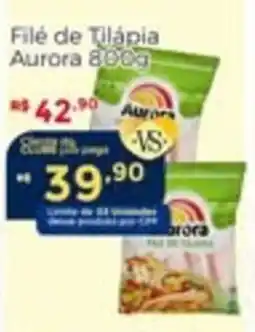 Villarreal Supermercados Filé de Tilápia Aurora oferta