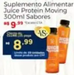 Villarreal Supermercados Suplemento Alimentar Juice Protein Moving 300ml Sabores oferta