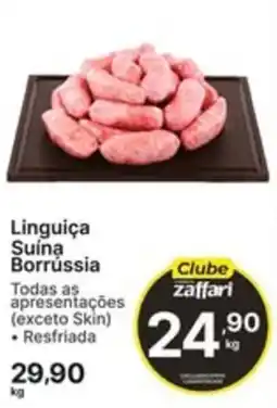 Comercial Zaffari Linguiça Suína Borrússia oferta