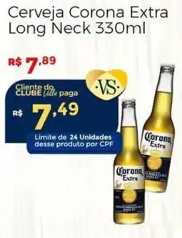 Villarreal Supermercados Cerveja Corona Extra Long Neck oferta