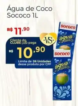 Villarreal Supermercados Água de Coco Sococo oferta