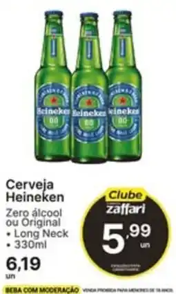 Comercial Zaffari Cerveja Heineken Zero álcool ou Original oferta