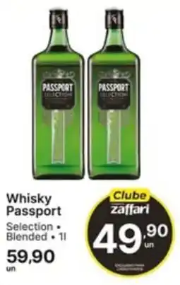 Comercial Zaffari Whisky Passport Selection Blended oferta