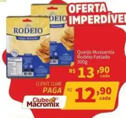 Macromix Atacado Queijo mussarela rodeio fatiado oferta