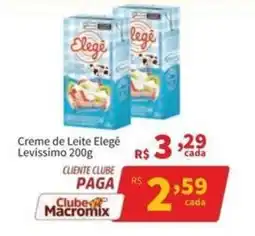 Macromix Atacado Creme de Leite Elegê Levíssimo oferta