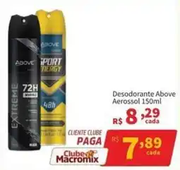 Macromix Atacado Desodorante above aerossol oferta