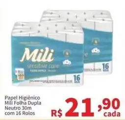 Macromix Atacado Papel Higiênico Mili Folha Dupla Neutro oferta
