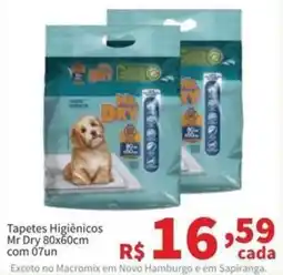 Macromix Atacado Tapetes Higiênicos Mr Dry oferta