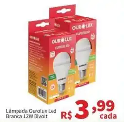Macromix Atacado Lâmpada Ourolux Led Branca 12W Bivolt oferta