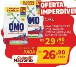 Macromix Atacado Lava-Roupas em Pó Omo Lavagem Perfeita Sache oferta