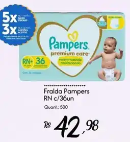 Giassi Supermercados Fralda Pampers RN c/36un oferta
