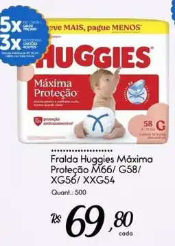 Giassi Supermercados Fralda huggies máxima proteção oferta