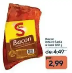 Coop Bacon inteiro Sadia oferta