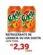 Sukita - refrigerante de laranja ou uva