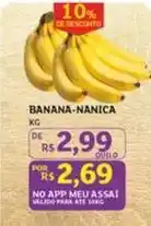 Assaí Atacadista Meu - banana-nanica oferta