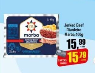 Higa's Supermercado Jerked Beef Dianteiro Marba 400g oferta