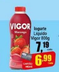 Higa's Supermercado Iogurte Liquido Vigor 800g oferta