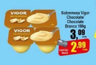 Sobremesa Vigor Choc/ Choc Bco 180g