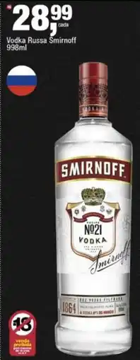 Frangolândia Vodka russa smirnoff oferta