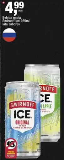 Frangolândia Bebida mista smirnoff ice 269ml lata sabores oferta